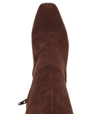 Wisee Block-Heel Knee-High Dress Boots