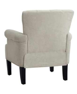 Rivet Tufted Polyester Armchair