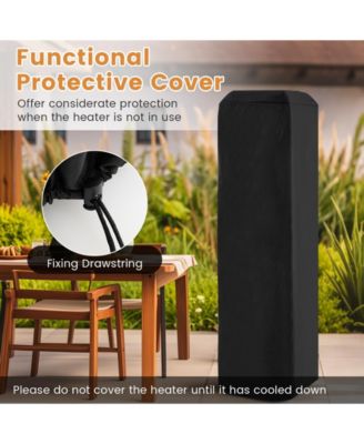 40000 BTU Patio Heater Outdoor Propane Gas Heater with Cover and Wheels