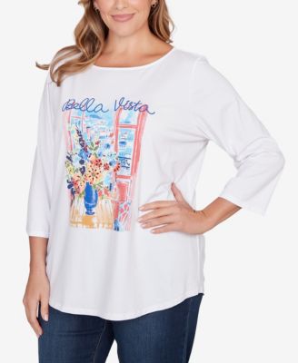 Plus Size Bella Vista Embellished Knit Top