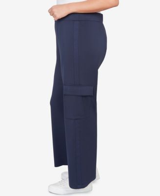 Plus Size Luxe Knit Cargo Ankle Pants