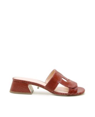 Women's Twiggy Brown Snake Customizable Loop Sandal