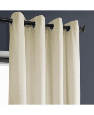 Grommet Heritage Plush Velvet Room Darkening Curtain