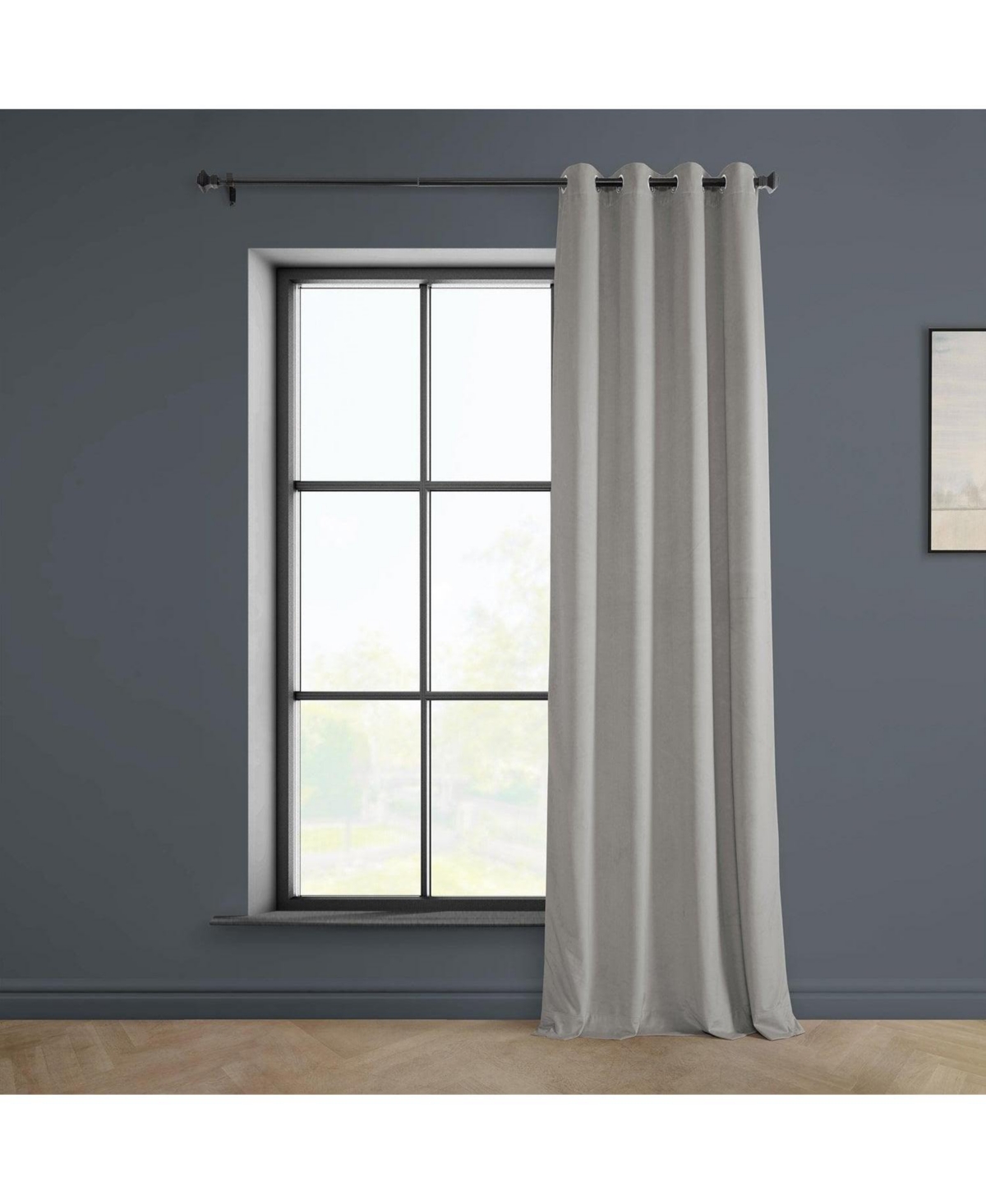 Half Price Drapes Grommet Heritage Plush Velvet Room Darkening Curtain