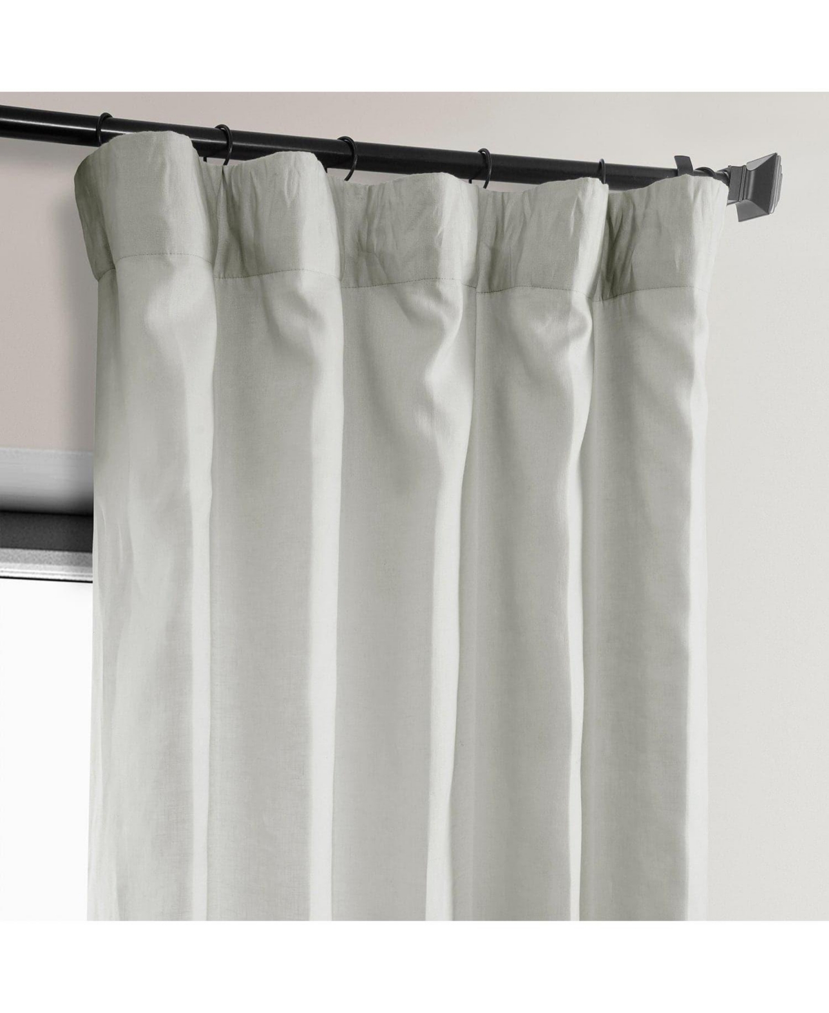 Half Price Drapes Euro Linen Room Darkening Curtain