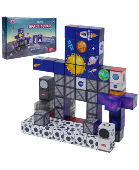 Детский конструктор USA Toyz Space Squad Magnetic 84-Piece Building Set, от 3 лет