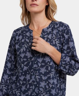 Women's Pintuck Long Sleeve Top