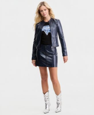 Women's Nico Faux-Leather Jacket & Nico Faux-Leather Skirt