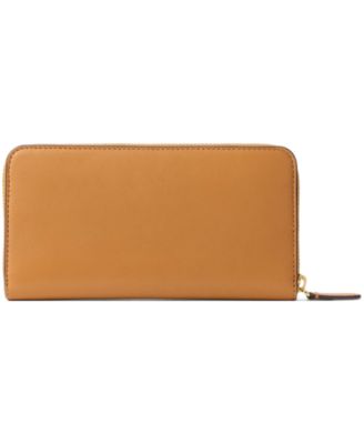 Women's Full-Grain Leather Large Zip Continental Wallet