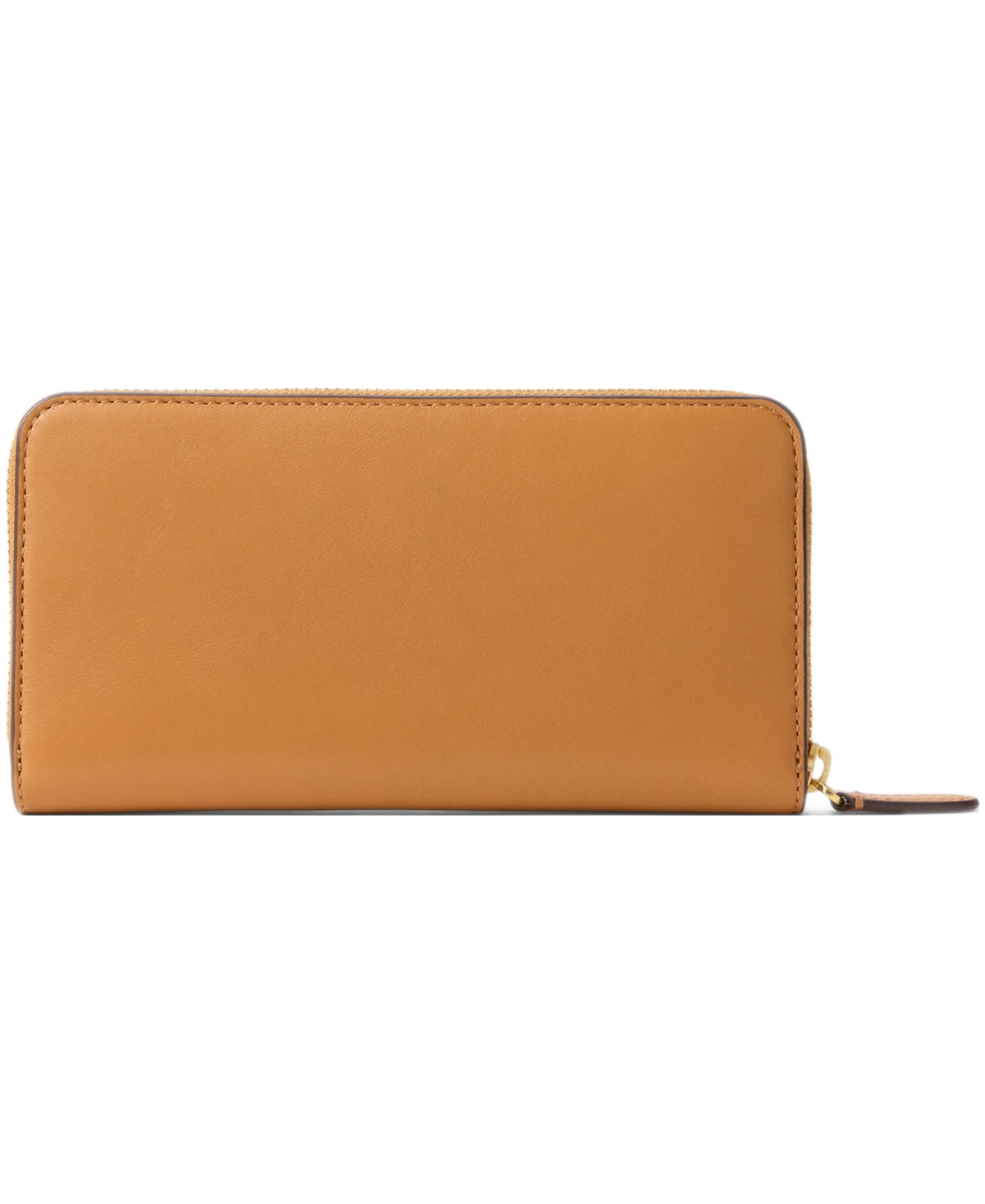Ralph Lauren Women's Full-grain Leather Large Zip Continental Wallet In Brown
