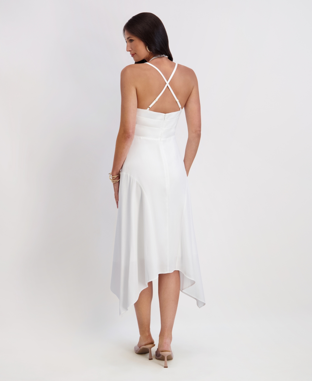 Siena Women's Sweetheart Neck Midi Dress