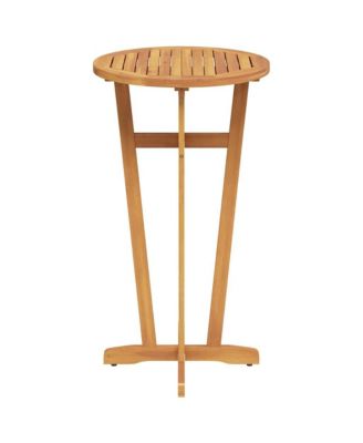 Garden Bar Table Natural Brown Solid Acacia wood Standard Durable