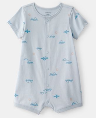 Carter's - Baby Boys' Travel Printed Snap-Up Romper