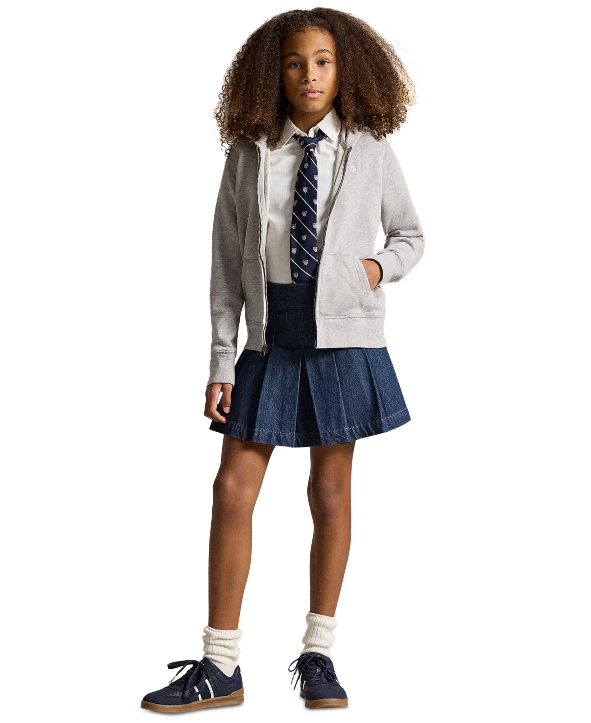 Polo Ralph Lauren Big Girls French Terry Full-Zip Hoodie