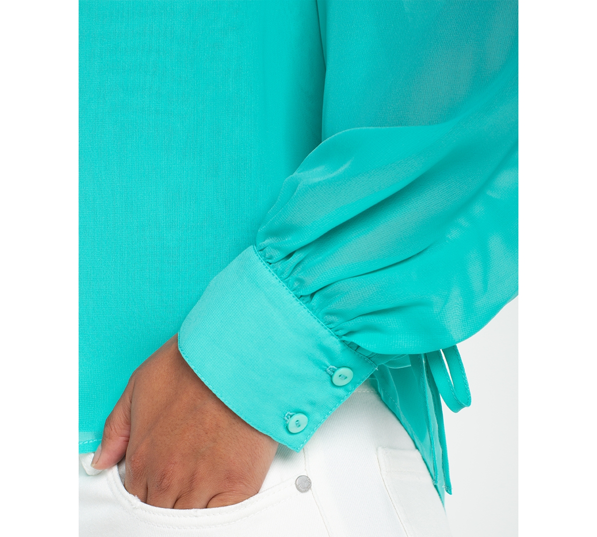 Liverpool Los Angeles Women's Long-Sleeve V-Neck Top