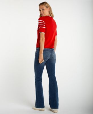 Women's Short-Sleeve Crewneck Sweater