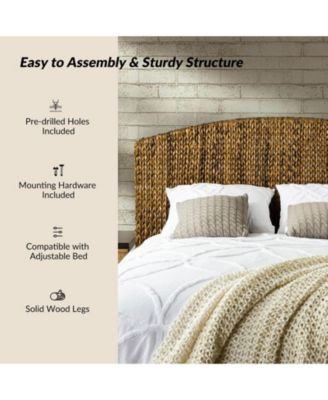 Evita Deverson Tropical Rattan qQueen Headboard