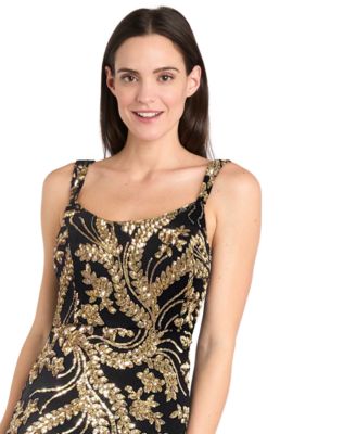 Women's Sleeveless Square Neck Gown