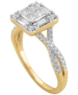 Diamond Ring (3/4 ct. t.w.) in 14k Yellow and White Gold