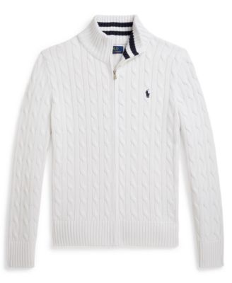 Polo Ralph Lauren - Boys' 8-20 Cable-Knit Full-Zip Sweater