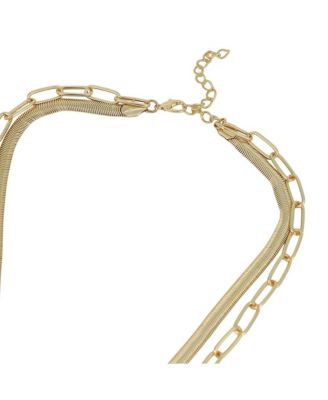 Women's The Sylvan-Snakechain Multi-Layer Necklace - California Gold