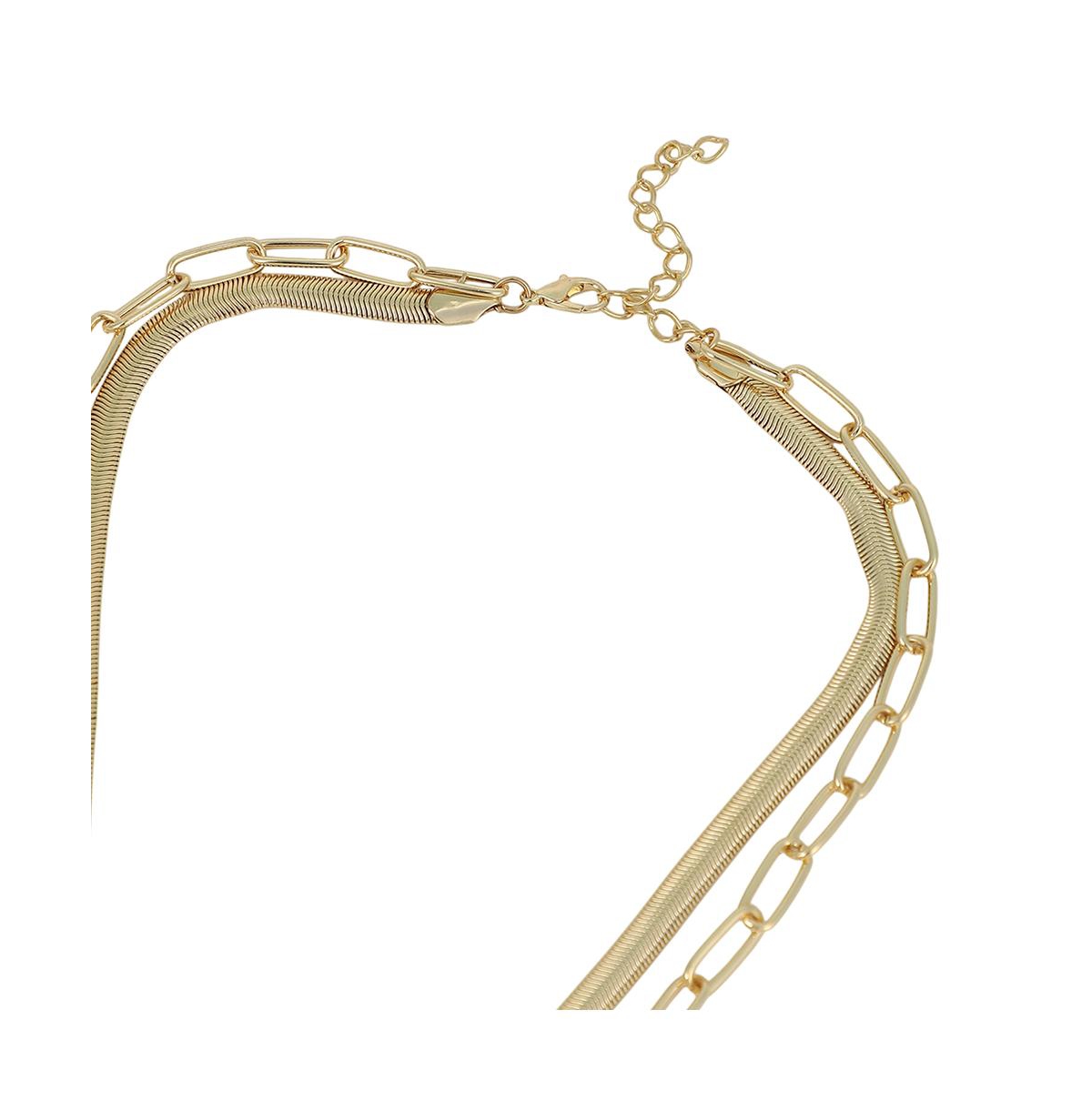 Sohi Women's The Sylvan-Snakechain Multi-Layer Necklace - California Gold