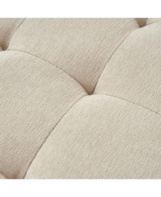 Mid-century Modern Lydia Storage Bench with Solid Wood Legs