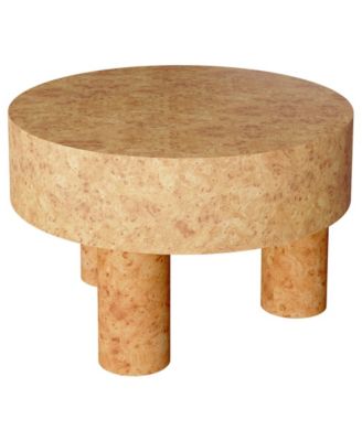 31.5-Inch Round Coffee Table for Living Room, Modern Circle Center Cocktail Tea Table