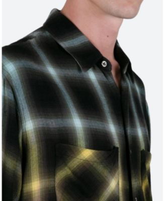 Mens Ombre Flannel Shirt