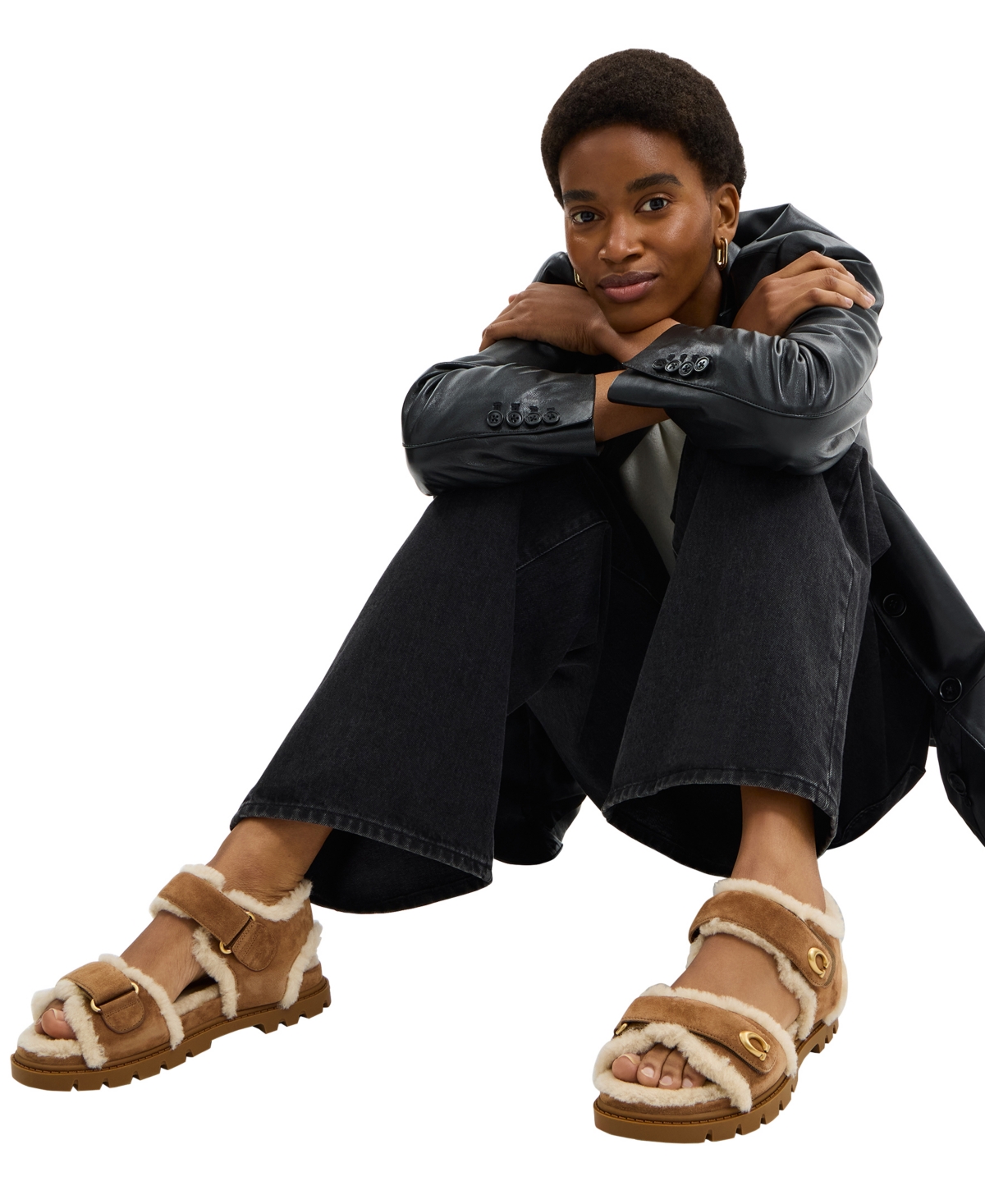 Coach Women's Brynn Round Toe Sandals