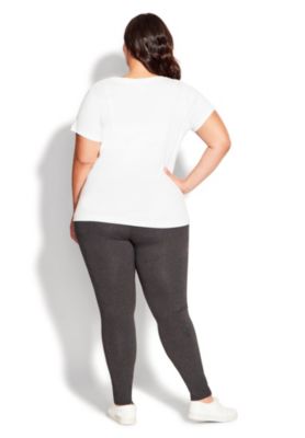 Women's Plus Size Petite High Rise Legging