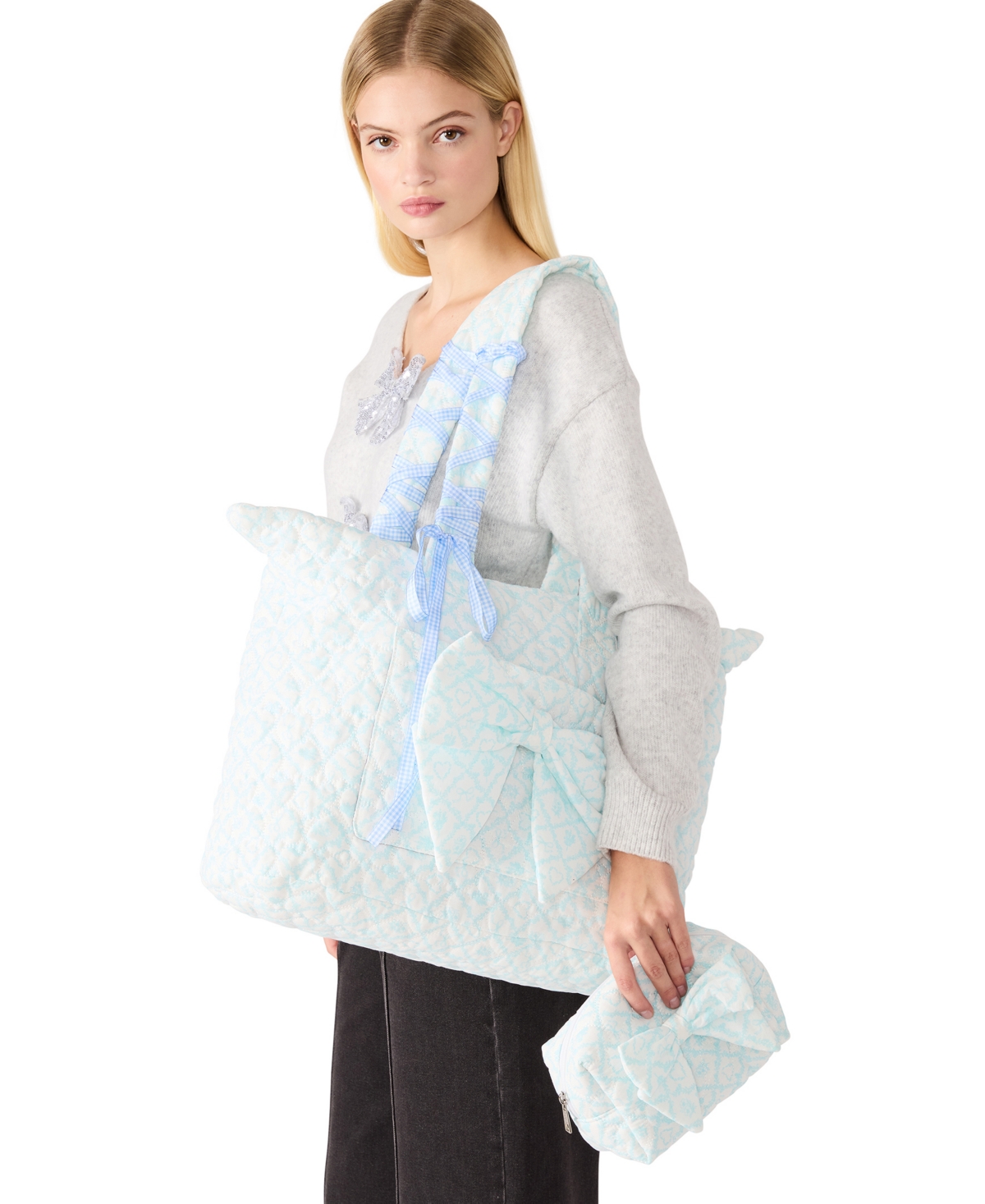 Madden Girl Elisb 2 Pc Tote Set In Blue