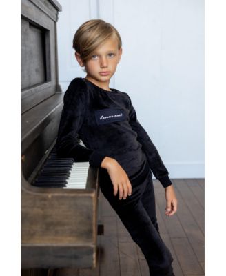 Big Girls Velour Patch 2-Piece Loungewear Set