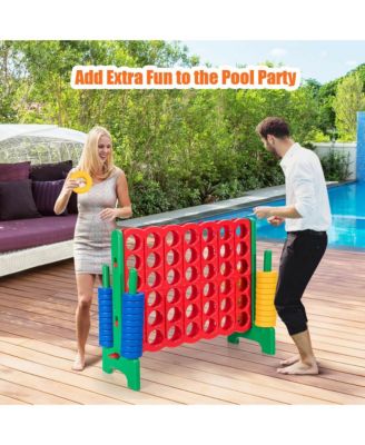 Jumbo 4-to-Score 4 in A Row Giant Game Set for Family