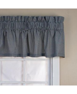 Logan Check High Quality Water Proof Room Darkening Blackout Tailored Window Valance