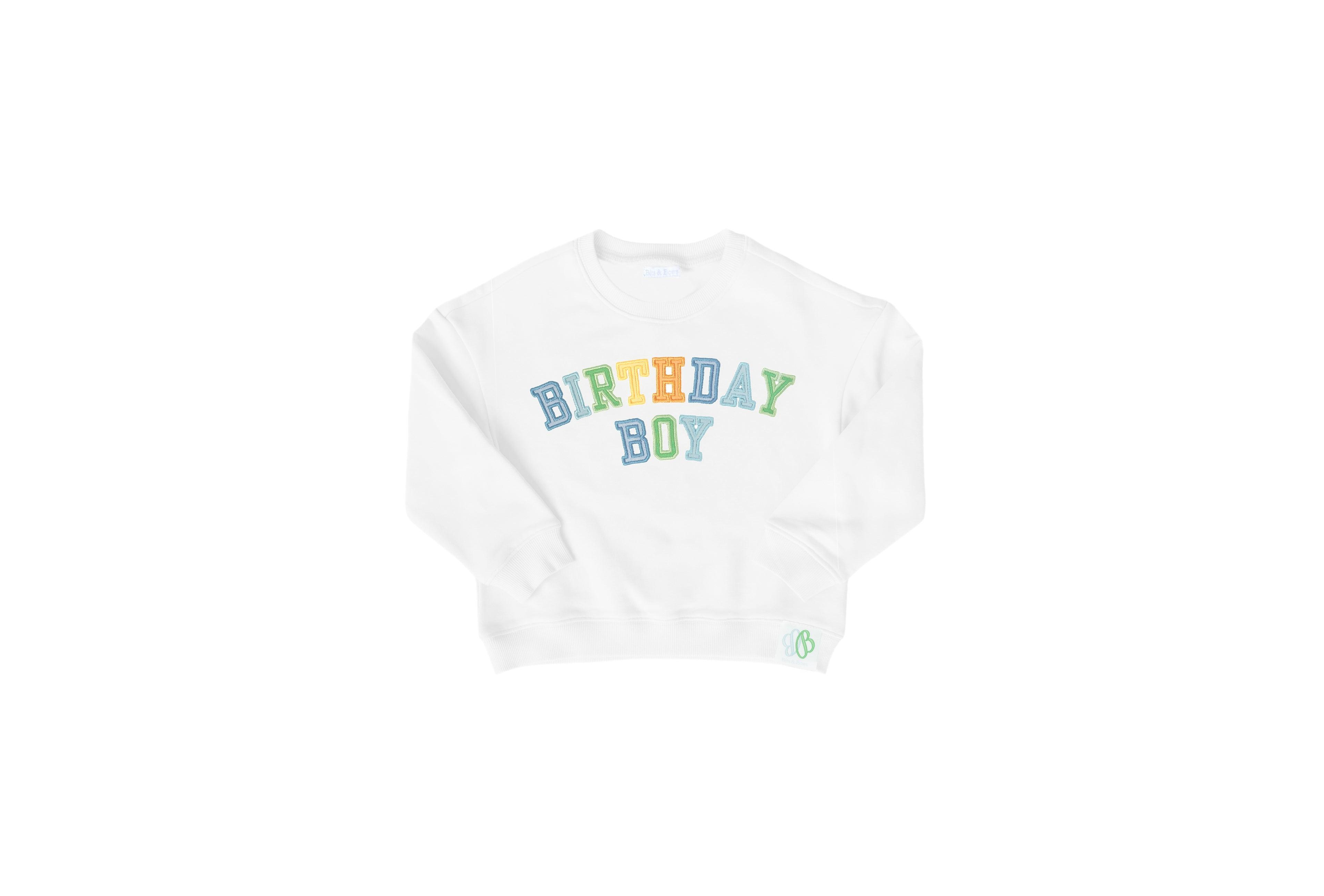 Bits & Bows Baby Boys Birthday Sweatshirt