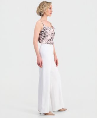 Women's High-Rise Straight-Leg Sweater Knit Pants 