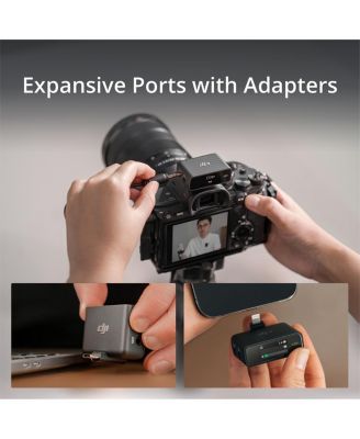 Mic 2.4GHz Compact Digital Wireless Microphone System/Recorder for Camera & Smartphone  with TASL500 Lavalier Microphone