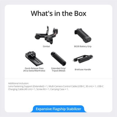 DJI RS 4 Pro, 3-Axis Gimbal Stabilizer for DSLR & Cinema Cameras Canon/Sony/Panasonic/Nikon/Fujifilm, 2nd-Gen Native Vertical Shooting, 4.5kg