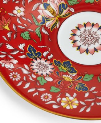 Wonderlust Crimson Orient  Teacup & Saucer 