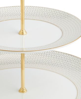 Gio Gold Two-Tier Cake Stand