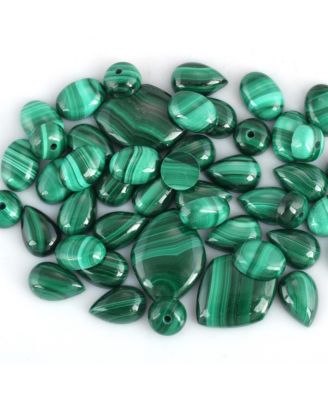 Sterling Silver Malachite 3-Stone Ring