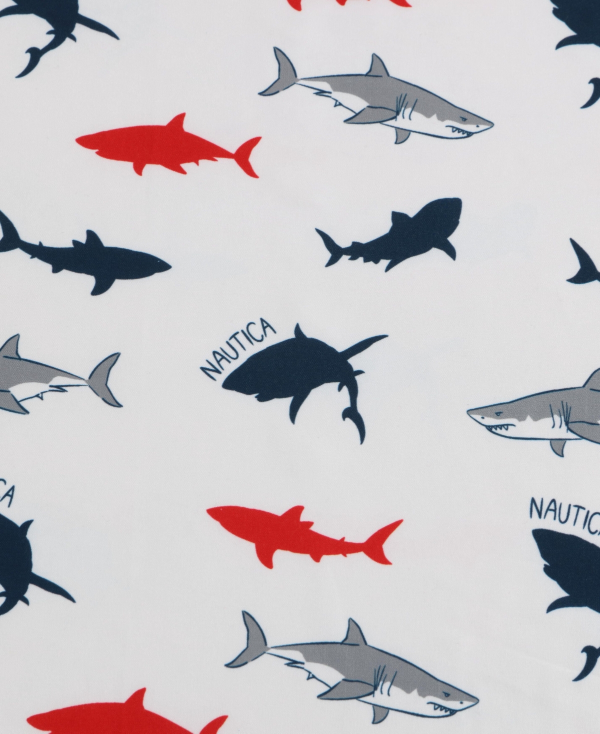 Nautica Branson Sharks Microfiber 4-Pc. Sheet Set, Full