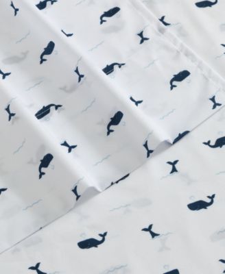 Caspian Whales Microfiber 3-Pc. Sheet Set, Twin XL