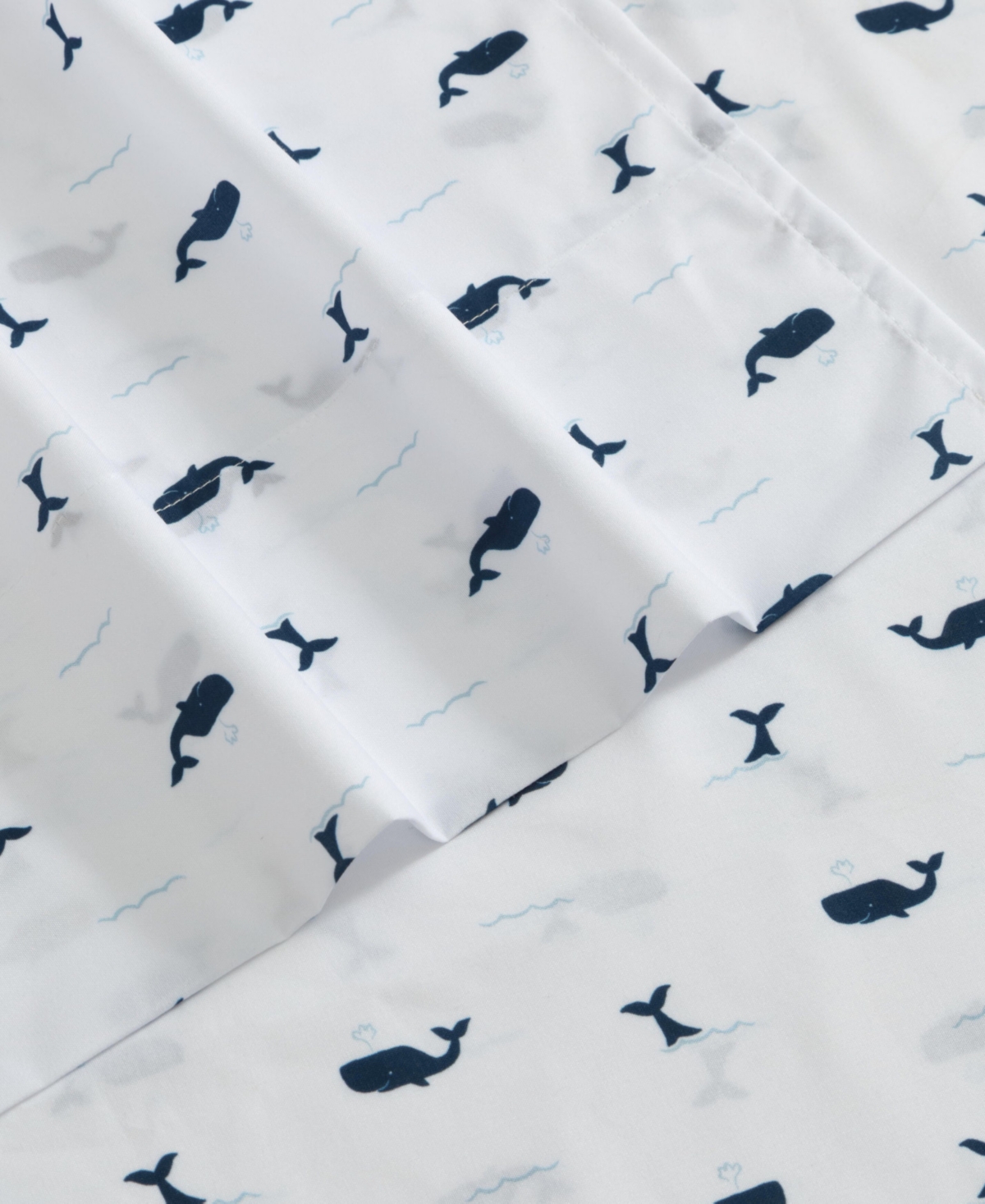 Nautica Caspian Whales Microfiber 3-Pc. Sheet Set