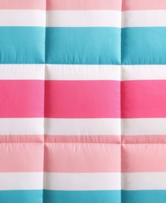 Cru Stripe Microfiber 4-Pc. Comforter Set, Full/Queen