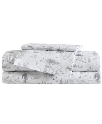 Big Foot Hiking Trip Microfiber 4-Pc. Sheet Set, Full