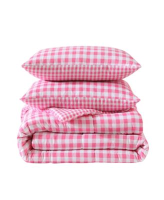 Preston Check Microfiber 4-Pc. Comforter Set, Full/Queen