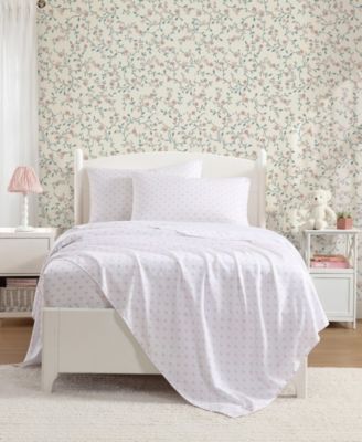 Lovely Bows Microfiber 3-Pc. Sheet Set, Twin XL