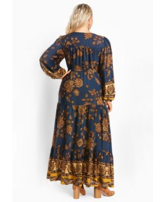 Women's Plus Size Ellery Long Sleeve Maxi Dress